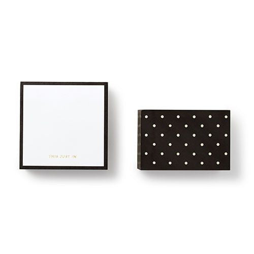 kate spade new york® Black Dots Note Cube