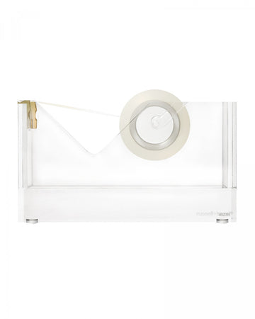 Acrylic and gold tape dispenser