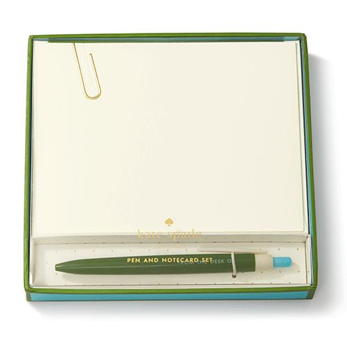 Note Card With Pen Pen and Notecard Set – Craft and Company
