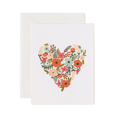 Floral Heart Greeting Card