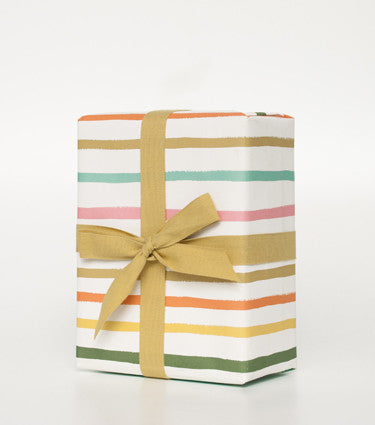 Happy stripe gift wrap